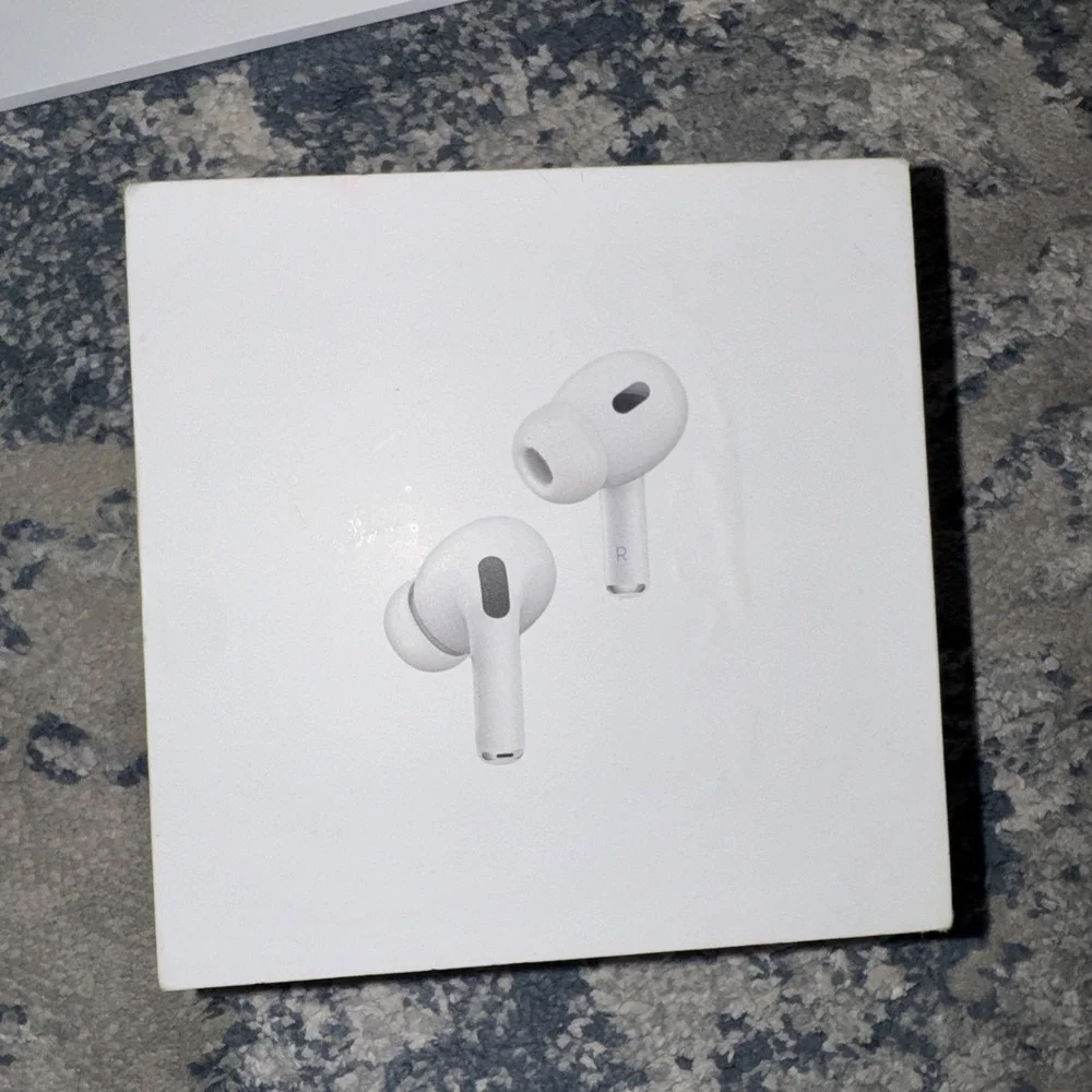 Apple AirPods Pro 2nd Generation, White MTJV3AM/A, Box and Charger only